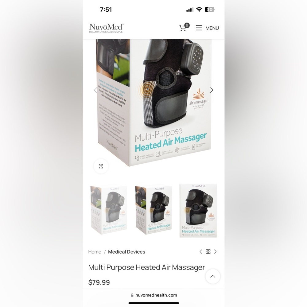 NuvoMed Heated Air Massager